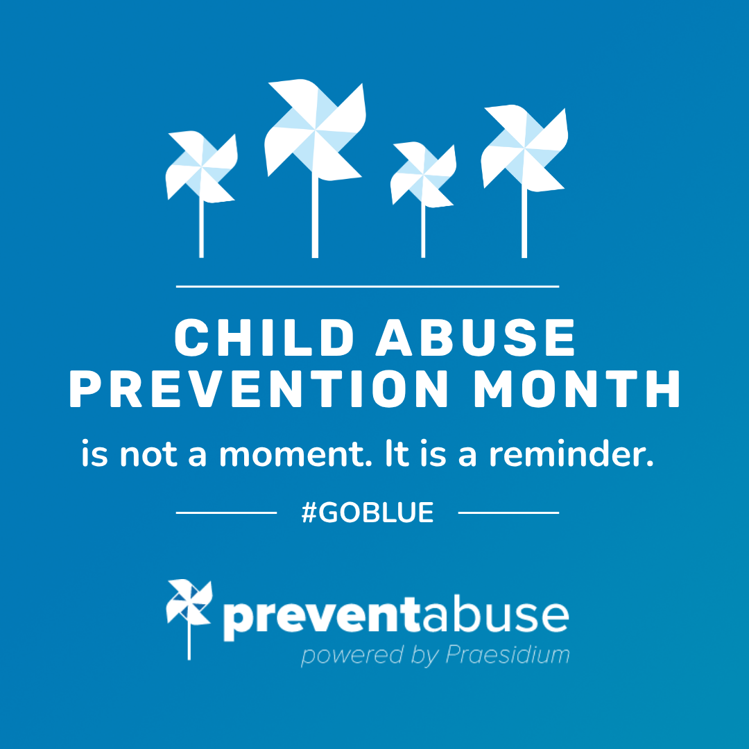 child abuse prevention verbiage blue background with wind twirls